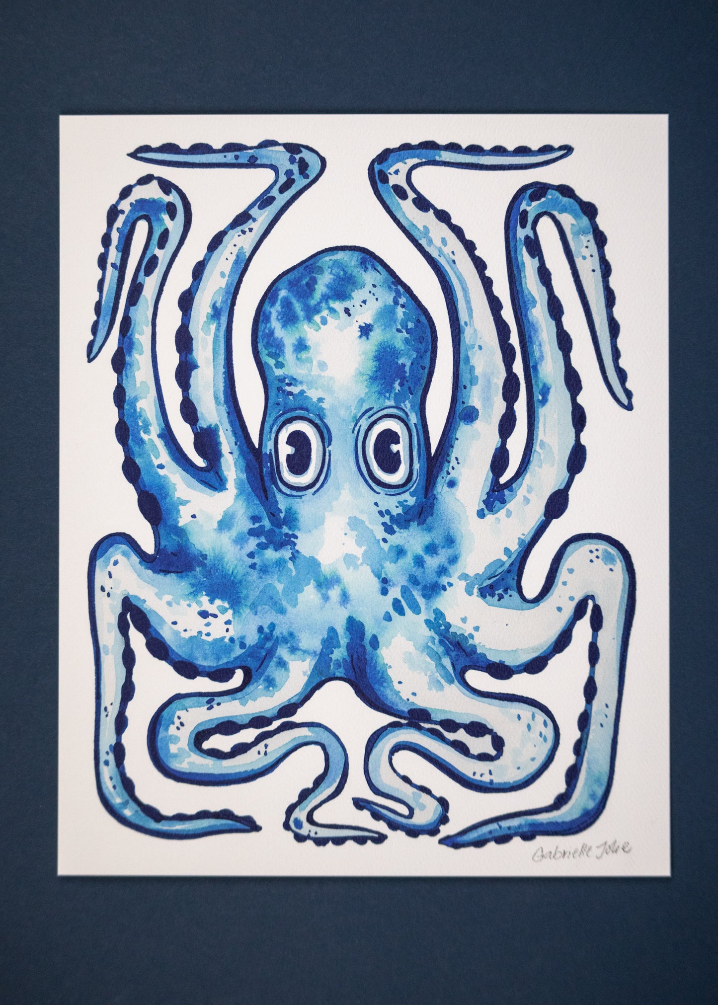 Octopus Watercolor Print