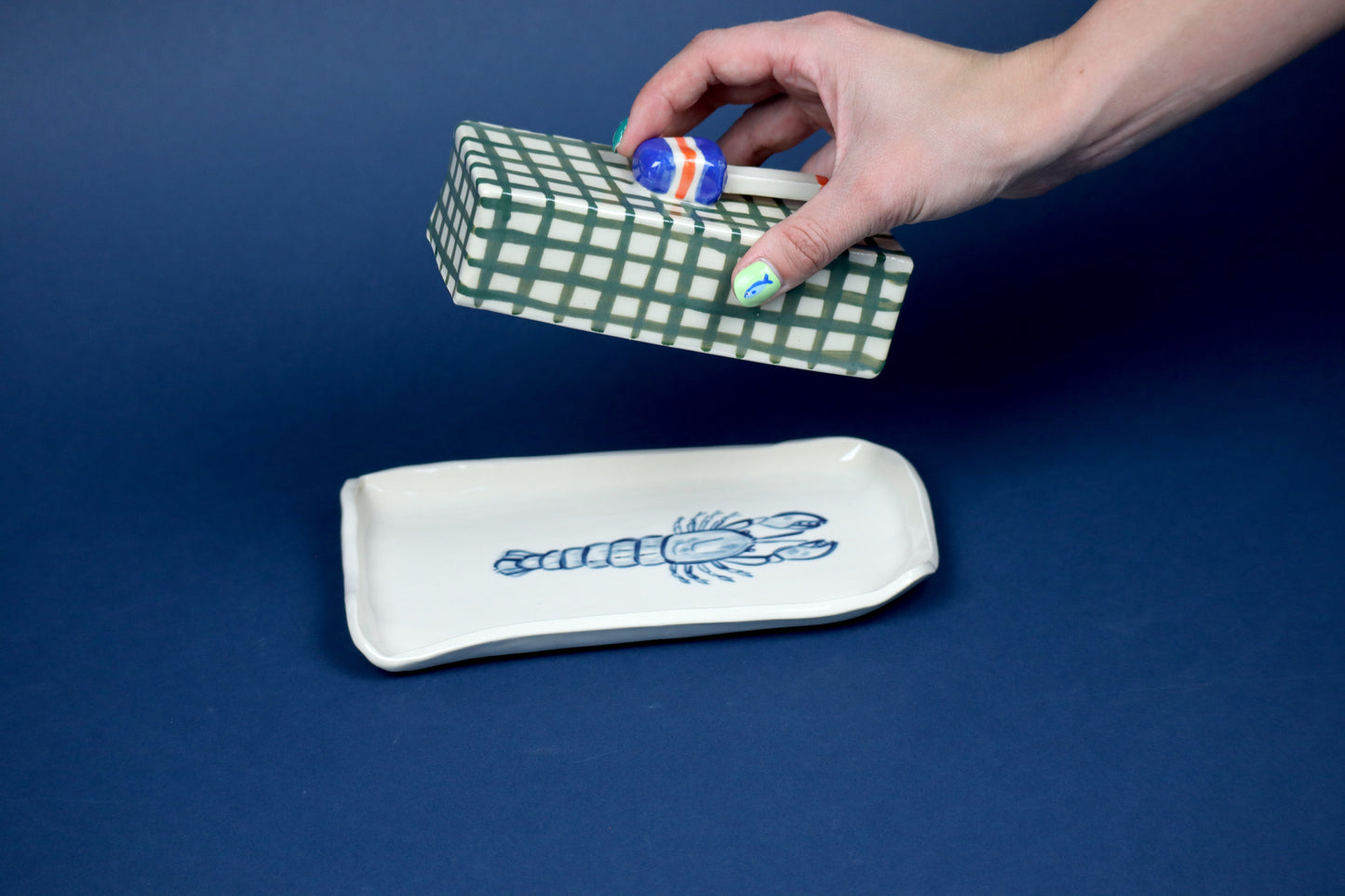 Lobster Trap Butter Dish