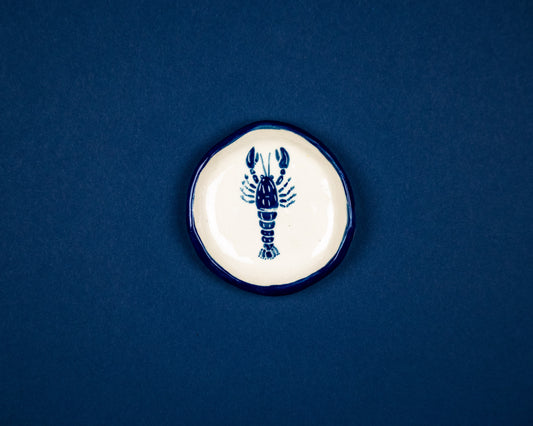 Blue Lobster with striped rim