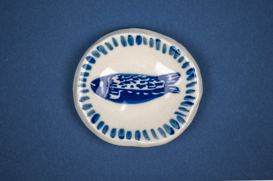 Mini Fish 2" with striped rim