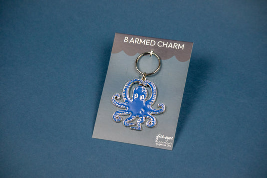 8 Armed Charm Octopus Keychain