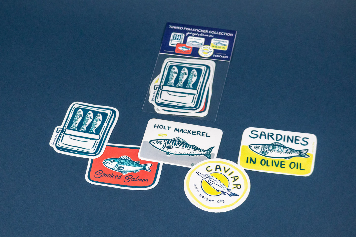 Tinned Fish Obession - Set of 5 Stickers