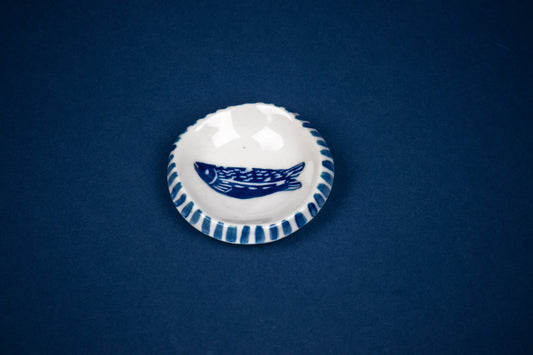 Mini Fish 2" with striped outer rim