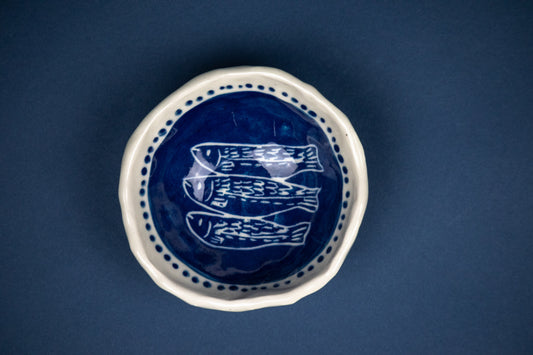 Blue Fish Trio Small Bowl